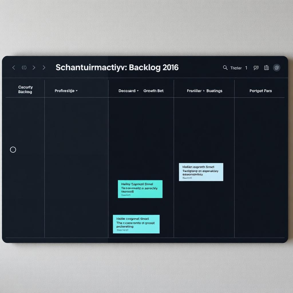 Experiment backlog